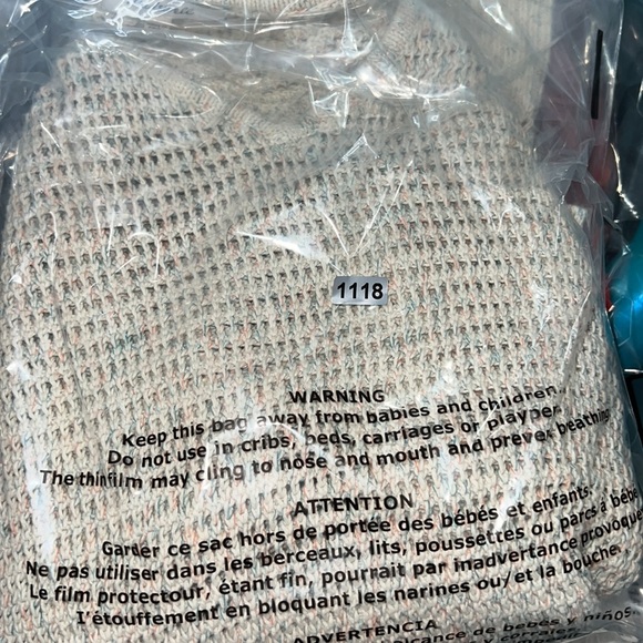 Madewell Rainbow speckled Marled Seville Pullover Sweater size small - Picture 14 of 14